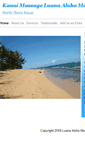 Mobile Screenshot of luanaalohamassage.com